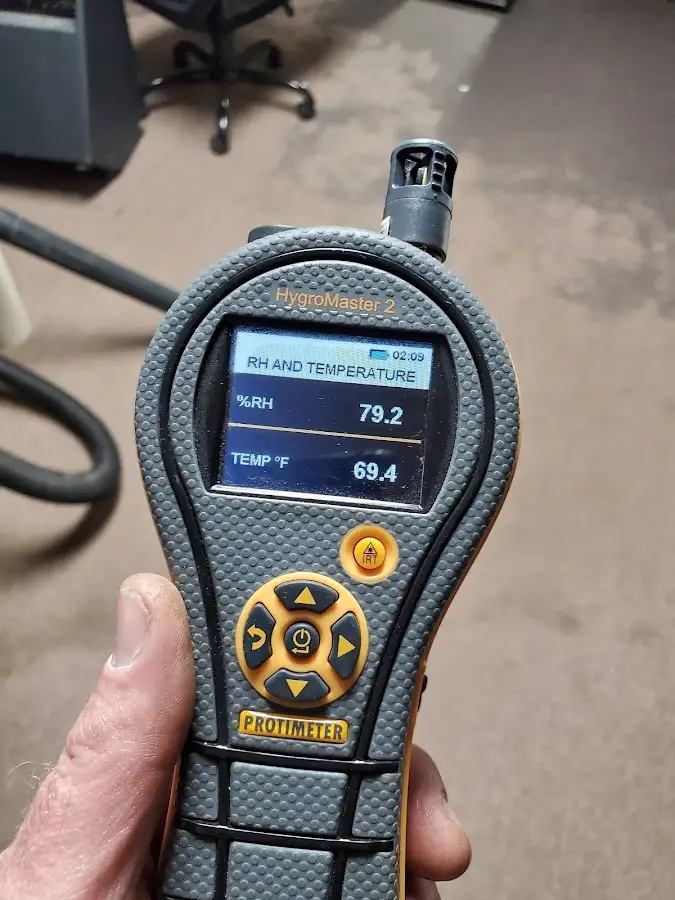 Moisture meter humidity assessment for Mold Remediation & Removal in Delta